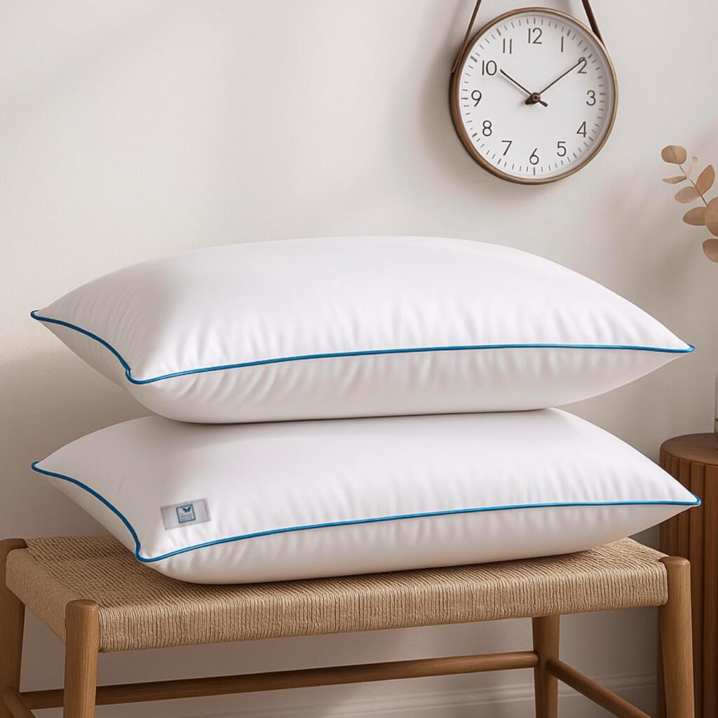 THE WOOD WHITE Basic White Pillow Pack of 2